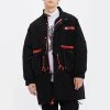 BAD IN BAD [BADINBAD] FW 21 COLOR BLOCK COTTON PARKA_BLACK