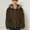 [LECYTO] Winter 21 INSIDE-OUT BIKER HOODIE ZIP-UP_[KHAKI] Best Sellers