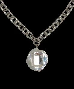 [HURJABOYACC] Seasonless Mono Gem Pearl Necklace_White