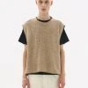 Best Sellers [LECYTO] FW 21 SMOCK CREWNECK VEST_[BEIGE]