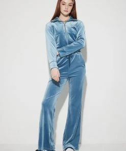 [LUV IS TRUE] Winter 21 VELVET PANTS(BLUE)