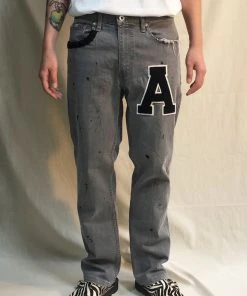 [KING ARCHIVES] FW 21 A-Logo Denim Pants 004