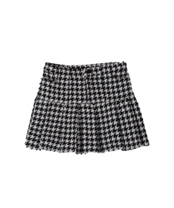Best Sellers [ONMYOWN] FW 21 Black Checkboard Pleated Skirt