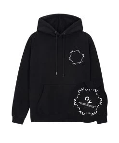 Best Sellers [OY] Winter 21 ROUND LOGO HOODIE-BLACK