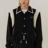 [ANOTHER YOUTH] FW 21 Suede Varsity Jacket - Black