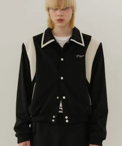 [ANOTHER YOUTH] FW 21 Suede Varsity Jacket - Black