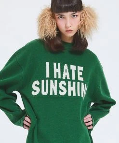 [CRANK] Winter 21 OVERSIZE LETTERING KNITWEAR_GR