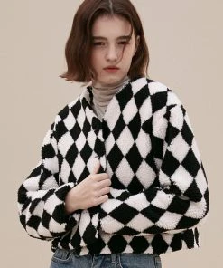 [JOORTI] Winter 21 J861 Quilting Dia Cardigan Jacket (black)