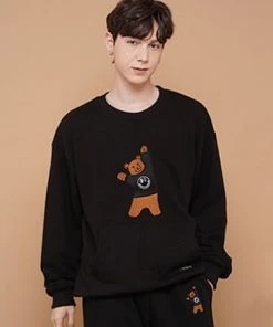 [DXOH] Seasonless BEAR EMBROIDER MTM [BLACK] Best Sellers
