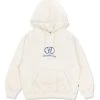 Best Sellers [DUCKDIVE] FW 21 DLink Embroidery Hoodie Ivory