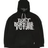 [AJO BY AJO] FW 21 Oversized (19) Slogan Wool Knit Hoodie [Black]