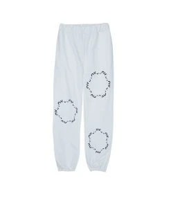 Best Sellers [OY] Winter 21 ROUND LOGO JOGGER PANTS-WHITE