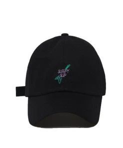 [SLEEPY SLIP] Seasonless RETRO NEONSIGN BLACK BALL CAP