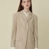Best Sellers [GOCORI] FW 21 WARM BUTTON JACKET - BEIGE