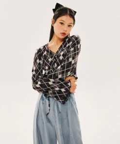 [PLASMASPHERE] FW 21 Sepia Cardigan[Violet]