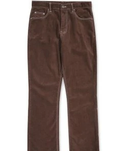 YOUTH BATH [YOUTHBATH] FW 21 BOOTS CUT VELVET PANTS_DARK BRWON