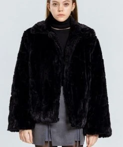Best Sellers [OUTXO] Winter 21 Amy Short Fur Black
