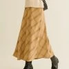 Best Sellers [UNLIKELOOK] FW 21 Levau Check Long Skirt (beige)
