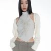 Best Sellers [SETUP EXE] FW 21 Embroidery Top & Bolero CD Set [Beige/Ivory]