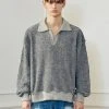 [LECYTO] Winter 21 INSIDE-OUT SOMCK WOOL KNIT PK_[GRAY]