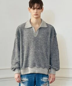 [LECYTO] Winter 21 INSIDE-OUT SOMCK WOOL KNIT PK_[GRAY]