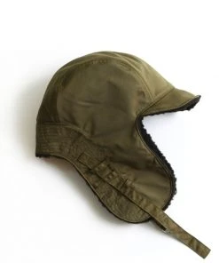 SLEEPYS SLIP [SLEEPY SLIP]Seasonless REVERSIBLE SATIN TROOPER HAT KHAKI
