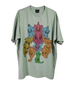 Best Sellers [MPQ] FW 21 Paisley Elephant Over-Fit Tee (L.Khaki)