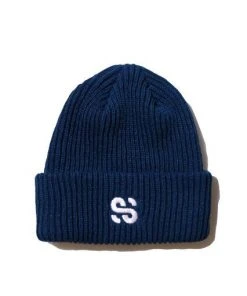 [SLEEPY SLIP] Seasonless SS LOGO BLUE BEANIE