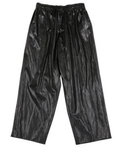 [AJO BY AJO] FW 21 Vegan Leather Oversized Pants [Black]