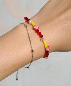 L'OMBRILLANT [LOMBRILLANT] Seasonless Lavien Rose Brasslet Set (RED)