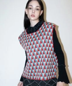 [BABLETWO] FW 21 Suid Knit Vest (RED)