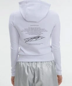 Best Sellers [GIMMETHEYOUNG] FW 21 OPEN TURTLE NECK HOODY / WHITE