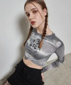 [LUV IS TRUE] Winter 21 ROCK STAR LONGSLEEVE(GRAY) Best Sellers