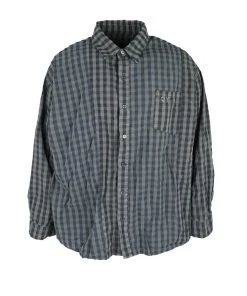 Best Sellers [OY] FW 21 PIGMENT MIX CHECK SHIRTS-BLACK/DARK NAVY