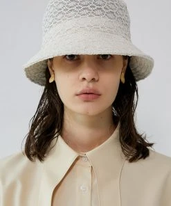 [ANOTHER YOUTH] Seasonless Lace Bucket Hat - Cream