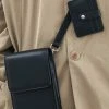 [SSY] Seasonless MINIMAL BAR SQUARE LEATHER BAG & CARDWALLET BLACK