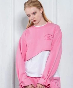 UNORMAL Best Sellers [UNUSUALNORMAL] FW 21 POINT SWEAT SHIRT _ PINK