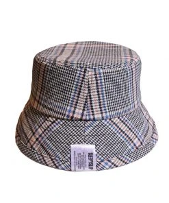 [SLEEPY SLIP] Seasonless TARTAN CHECK PINK/NAVY BUCKET HAT SLEEPYS SLIP