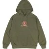 [DUCKDIVE] FW 21 DLink Embroidery Hoodie Khaki