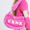 Best Sellers [CRANK] Winter 21 SUEDE ECO FUR SHOULDER BAG_PK