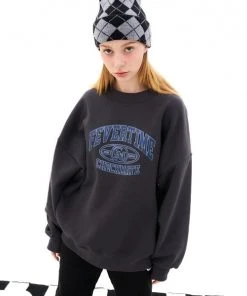Best Sellers [FEVERTIME] FW 21 CM ARCH LOGO SWEATSHIRTS - CHARCOAL