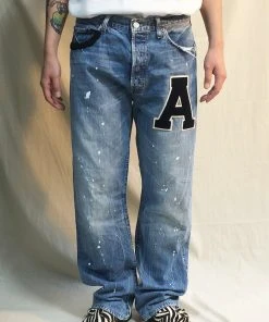 [KING ARCHIVES] FW 21 A-Logo Denim Pants 001