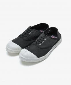 Best Sellers [BENSIMON] Seasonless TENNIS WOMAN LACET - DARK GREY