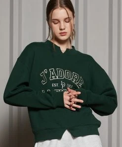 [LARTIGENT] FW 21 CUT POINT SWEATSHIRT(GREEN)