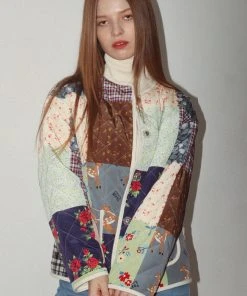 JULIE BEANS Best Sellers [JULYE HAN] Winter 21 Reversible Quilted Jacket - Patchwork