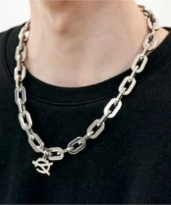 [OY] Seasonless CHAIN LINK LOGO NECKLACE