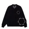 Best Sellers [OY] Winter 21 ROUND LOGO COLLAR KNIT-BLACK