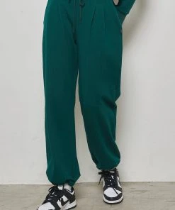 [LUV IS TRUE] Winter 21 STRING TRACK PANTS(GREEN)