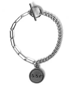 [SSY] Seasonless S SY PENDANT LINK CHAIN BRACELET (SURGICAL STEEL)