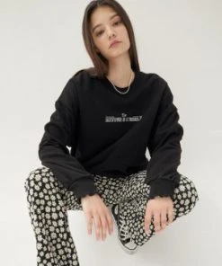 [DEARSTALKER] FW 21 WOLFY SWEAT SHIRT- BLACK